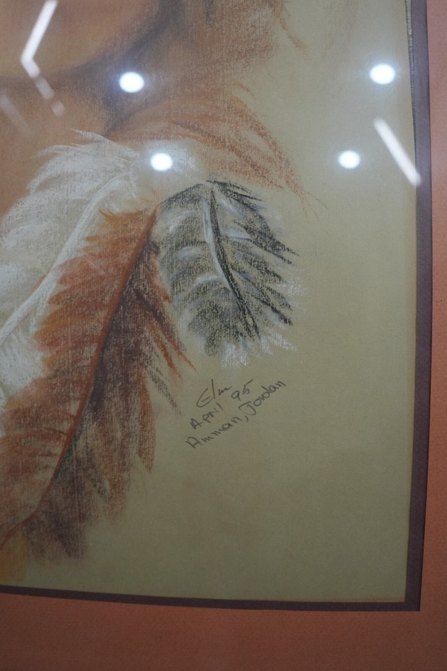 Original Oil Painting 1995 Jordanian Artist Size 24" by 17" Item image 9