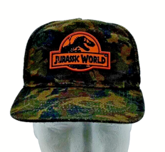 Universal Studios Jurassic World Camo Hat Cap Youth Size S/M Dinosaur Logo - £7.69 GBP