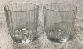 Set of 2 Crown Royal Whiskey Etched Style Drinking Glass VON POK Made in... - $17.54