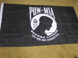 Great PRISONER OF WAR Flag  ...3&#39;  X  5&#39;...Never Used !&quot;You Are Not Forgotten&quot; - £15.03 GBP