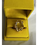 KURT GEIGER LONDON Eagle  CRYSTAL Stone Cocktail Ring Size 7 NIB - $64.35
