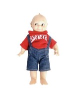 Cameo Kewpie Doll Shoney&#39;s Restaurant Vintage Promo Clothes 12.5&quot; Vinyl Jointed - £29.80 GBP