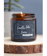 Smells Like Snow Novelty themed soy candle 8 oz - $19.99
