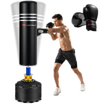 70&quot; 220Lbs Freestanding Punching Boxing Bag W/12 Suction Cup Base Shock ... - £263.75 GBP