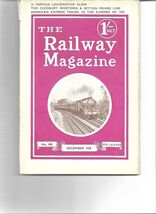 Railway Magazine- December 1938 No.498 DH - $6.39