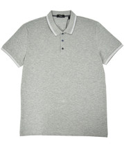 Theory Mens Heather Gray Boyd TC Striped Pima Pique Polo Shirt XLarge XL 3410-5 - £58.16 GBP