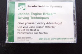 Jacobs Engine Brake Driving Techniques Cassette - £5.78 GBP