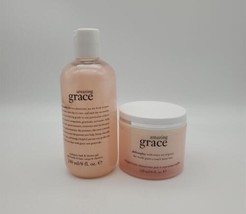 Philosophy Amazing Grace Shampoo, Bath &amp; Shower Gel &amp; Whipped Body Cream... - £20.33 GBP