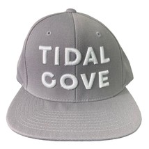 Tidal Cove Classic Grey Snapback Hat Unisex 3D Embroidery Vintage Cap - £19.42 GBP