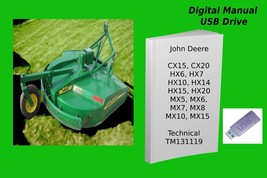 John Deere CX HX MX Series Rotary Cutter Technical Manual TM131119 Please Read - £18.95 GBP