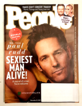 People Weekly Magazine Paul Rudd Sexiest Man Alive Nov 2021 Gwen &amp; Blake Shelton - $7.86