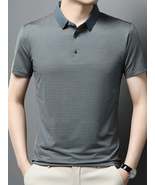 Men&#39;s Plus Size Classic Striped Business Casual Polo Shirt - $35.49