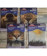 Four (4) Unibody ~ Soft Stretch ~ Face Masks ~ One Size ~ Animal Masks ~... - £11.71 GBP