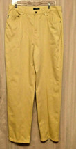Vintage Lauren Ralph Lauren Tan 5-Pocket Cotton Pants Higher Waist Size 14 - £13.82 GBP