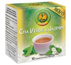 Cem Porcento - Green Tea and Jasmine - 8 x 10 teabags (count 80 teabags) - $34.40