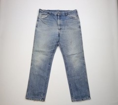 Vintage 90s Lee Mens Size 40x32 Thrashed Acid Wash Bootcut Denim Jeans B... - £35.48 GBP