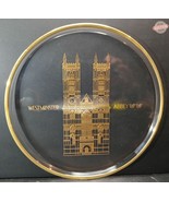 Orrefors Sweden &quot;Westminster Abbey&quot; Gold Crystal Server 9.75&quot; Mint Condi... - $24.00