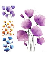 Original Set of 4 Watercolor Floral Cards Wildflowers Sustainable Handmade Art - $278.46 MXN
