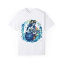 Artistic Aquarius Zodiac - Watercolor Water-Bearer Depiction - Unisex Garment-Dy - $40.58+