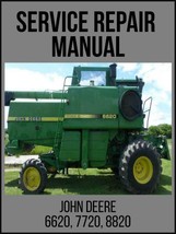 John Deere 6620 Sidehill 6620 7720 &amp; 8820 Combine Technical Manual TM1202 USB - £14.15 GBP