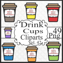 Drink Cups Clipart Vol. 42 - $1.75