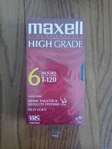 Maxell Videocassette high Grade 6 Hours Vhs Tape New - £12.29 GBP