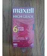Maxell Videocassette high Grade 6 Hours Vhs Tape New - €13,65 EUR