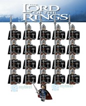21Pcs The Lord Of The Rings Aragorn and Gondor Soliders Pikeman Minifigures - £29.50 GBP