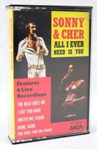 VINTAGE Sonny &amp; Cher All I Ever Need Is You Cassette Tape - £11.86 GBP