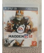 Madden NFL 12 (PlayStation 3, 2011) Football -  w/o  Manual - Tested - £5.12 GBP