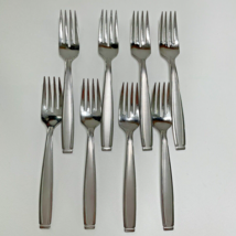 LOT (8) ONEIDA USA STAINLESS PILOTI/SHASTA SALAD FORKS 6-7/8&quot; GLOSSY - £17.74 GBP