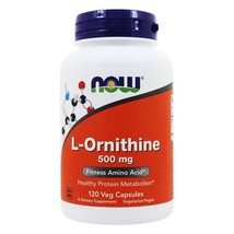 NOW Foods L-Ornithine 500 mg., 120 Capsules - £15.45 GBP