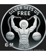 2023 - 1 oz silver sets us free Proof Silver Shield  coa limited - $112.00