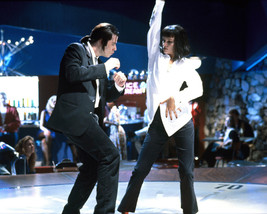 Uma Thurman And John Travolta In Pulp Fiction Dance Scene 16x20 Canvas G... - £55.96 GBP