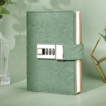 Small A7 PU Leather Embossed Flower Journal Notebook Lined Paper Writing Diary - £18.37 GBP