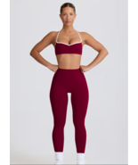 Soft Active Sweetheart-Neck Sports Bra in Burgundy - $27.40 CAD