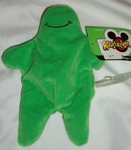 Disney Store Green Flubber Sound Not Working Bean Bag Plush Toy Smile Movie - £19.65 GBP