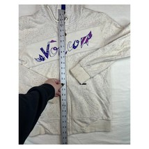 Vintage Volcom Sweatshirt Womens Small Cream Purple Full Zip Skater Hood... - $160.30 MXN