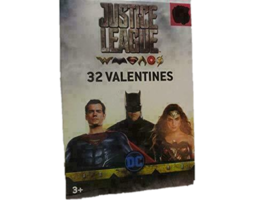 Justice League Superman,Batman,Wonder Woman 32 Valentines Cards - £12.18 GBP