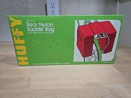 Vintage Huffy Huffman Bicycle Dual Saddle Bags Set Bike Rear Rack 16530 Red Used - $31.68