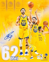 Stephen Curry Signed 16x20 Golden State Warriors 62 Point Game Photo BAS LOA - £461.20 GBP