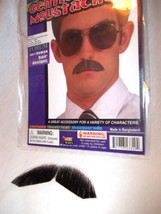 Mustache Human Hair Gentleman Black Brown Grey Forum - £17.53 GBP