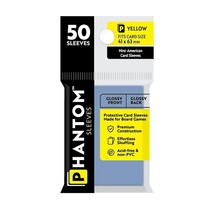 Phantom Sleeves: &quot;Yellow Size&quot; (41mm x 63mm) - Gloss/Gloss (50) - $8.48
