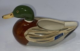 Vintage Goss Hand Painted Mallard Duck Pipe Rest Cigar Holder Ashtray 5 1/2” EUC - £16.43 GBP
