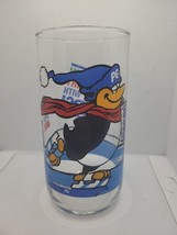 Pepsi Cola Glass HAVE FUN BE MERRY PARTY WITH PEPSI! Penguin Ice Skating... - $9.89