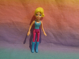 Polly Pocket Mattel Girl Doll Short Blonde Molded Hair w/ Boots - $2.96