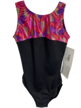 Eurotard Gymnastic Celebration Leotard Fuchsia/Black Size S Child (4-6) NEW - €12,48 EUR