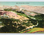 Loveland Pass From Denver to Leadville Colorado CO Linen Postcard E16 - $3.91