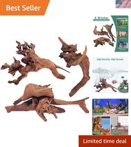 Natural for Aquarium Decor, 3-Piece 6''-10'' Large for Decorations on Fi... - $33.25