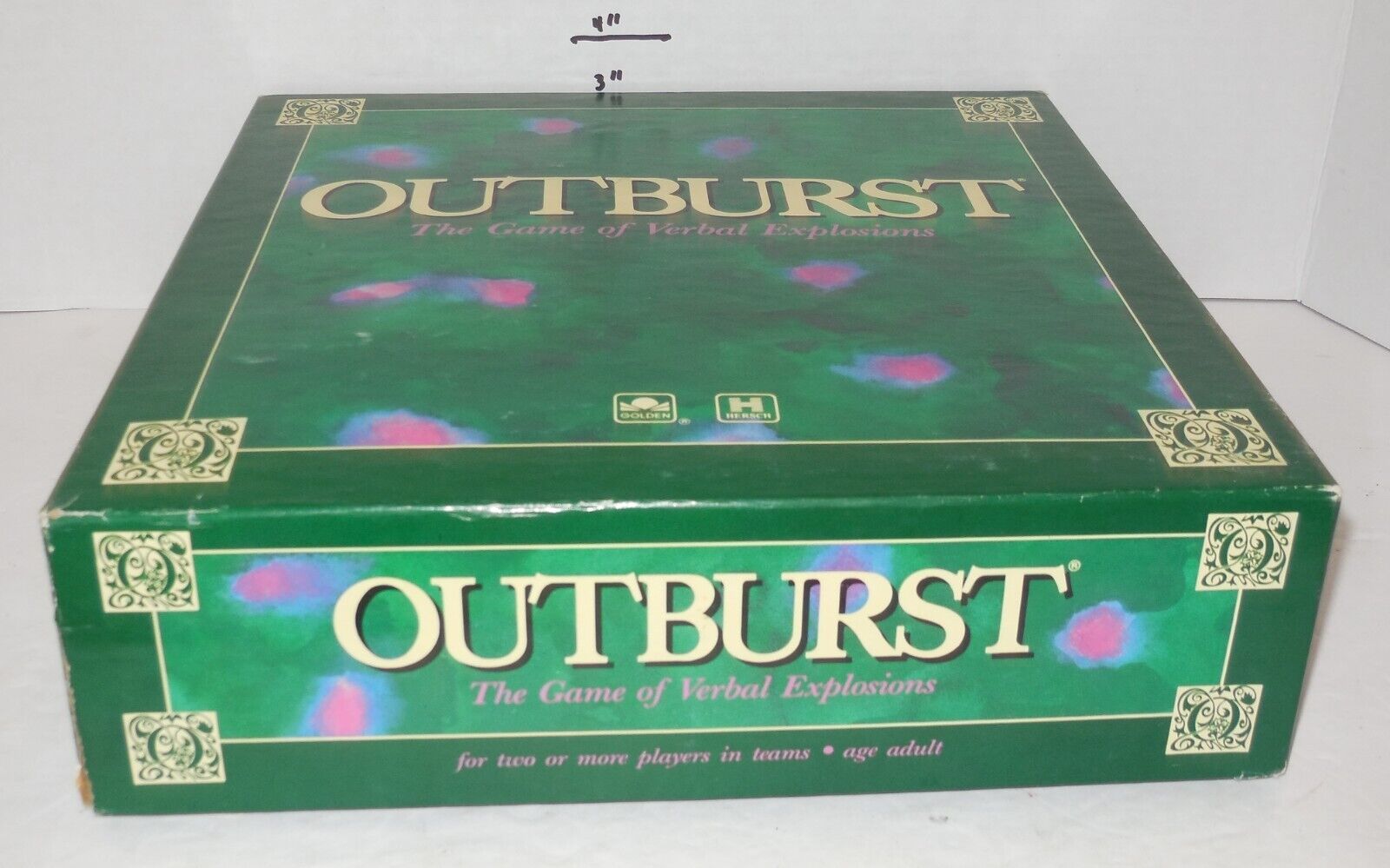 1988 Hersch Outburst Board Game 100% Complete - £19.00 GBP